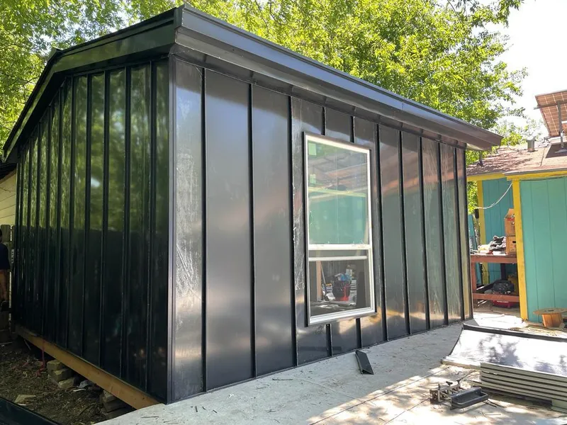 Black standing seam metal wall panels for Metal Roof Installation in Atlantic City